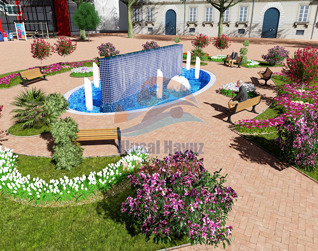 Kaynaşlı - Düzce / TURKEY - Kaynaşlı Municipality Ornamental Pool